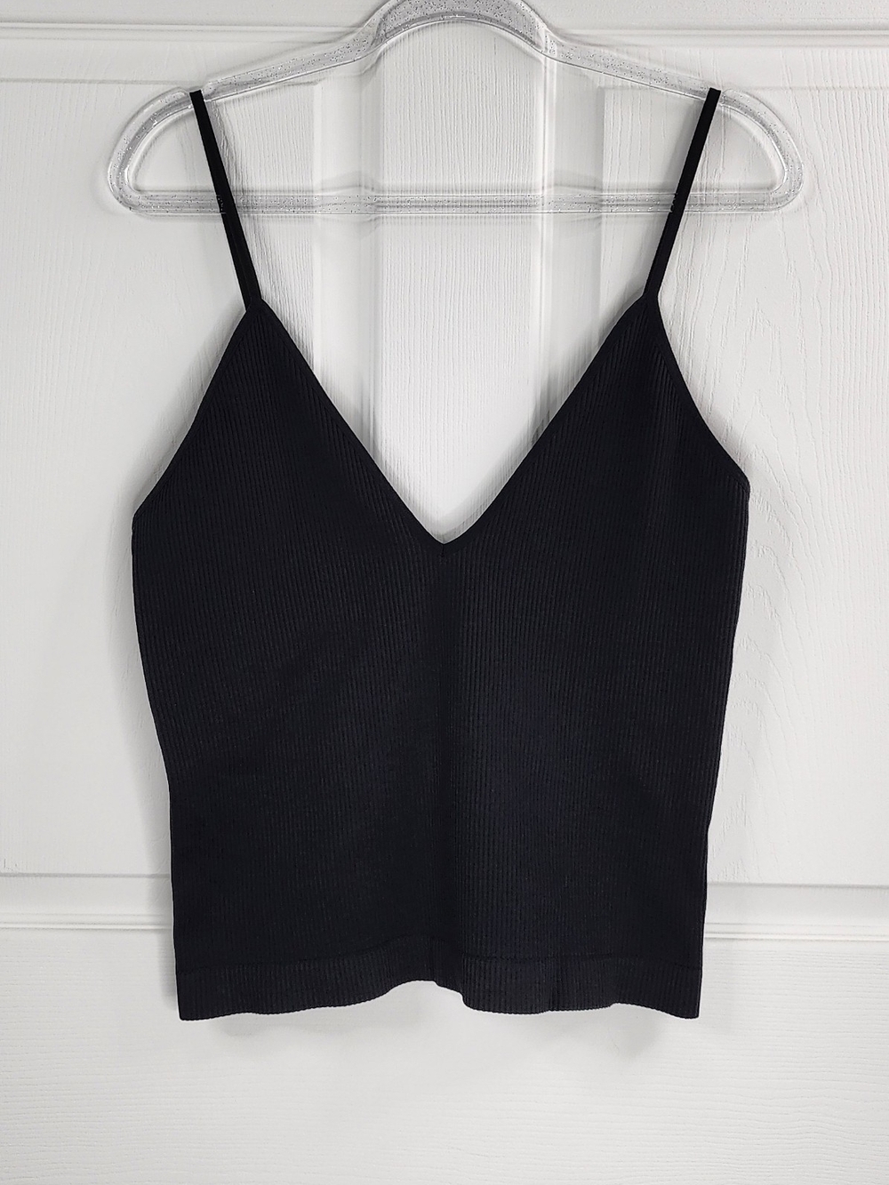 Paper + Tee Seamless Ribbed V-Neck Cami Top | Size 2X/3X